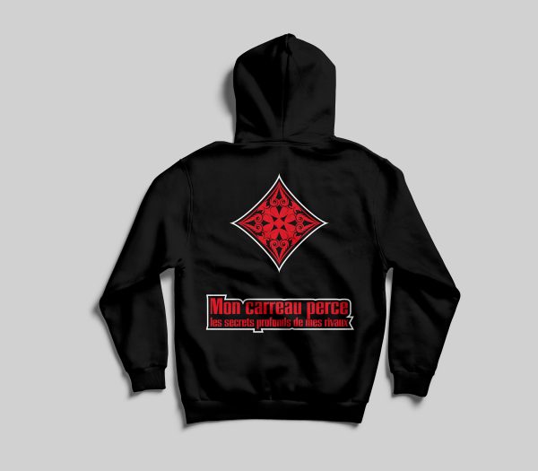 Sweat à capuche bicolore Mana Line | Carreau