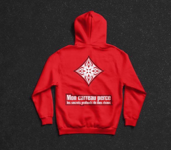 Sweat à capuche bicolore Mana Line | Carreau