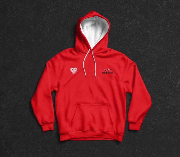 Sweat à capuche bicolore Mana Line | Cœur