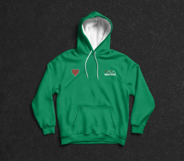 Sweat à capuche bicolore Mana Line | Cœur