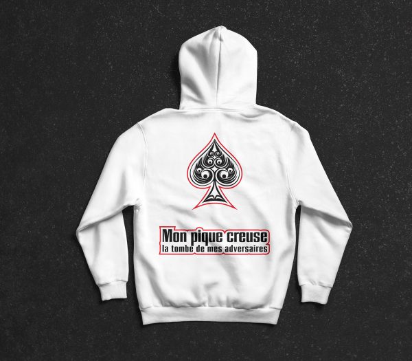 Sweat à capuche bicolore Mana Line | Pique