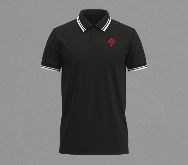 Polo à liserés contrastés Mana Line | Carreau