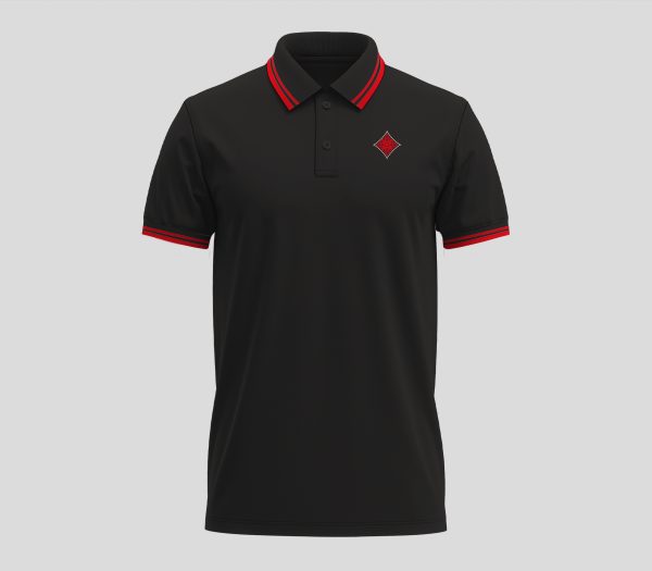 Polo à liserés contrastés Mana Line | Carreau