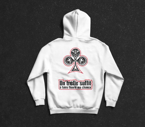 Sweat à capuche bicolore Mana Line | Trèfle