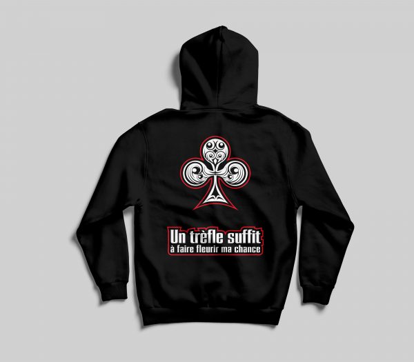 Sweat à capuche bicolore Mana Line | Trèfle