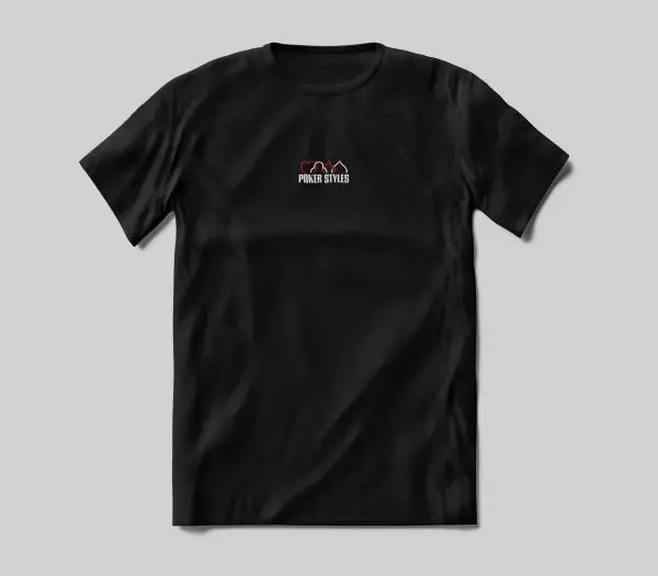 Tshirt-classique-logo-Noir T-shirt brodé | Poker Styles